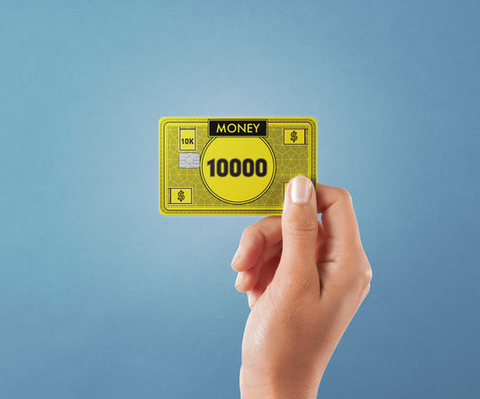 10000 Note Design | Credit Card Sticker | Small Chip | Credit Card Skin
