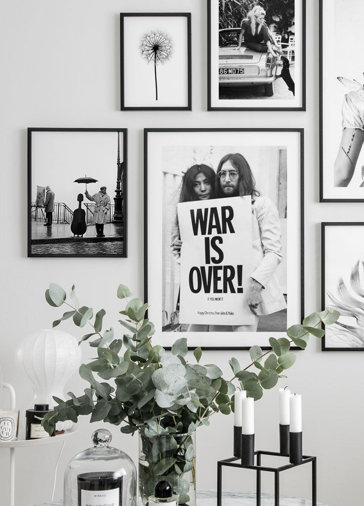 Musician Under The Rain Poster