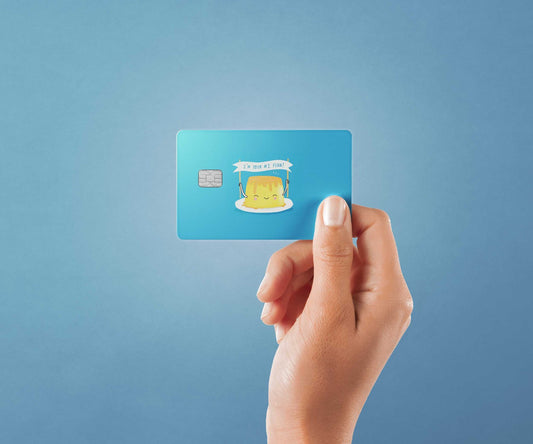 Flan Design | Credit Card Sticker | Small Chip | Credit Card Skin