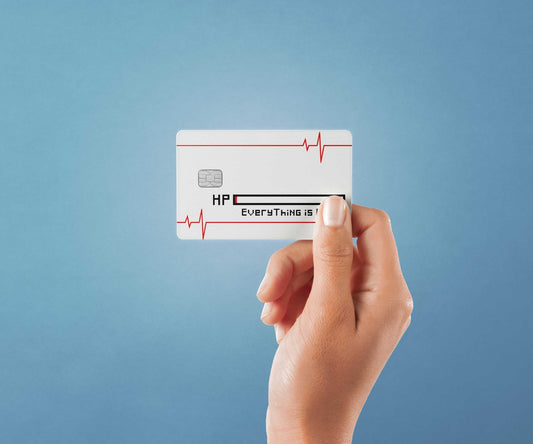 HP Design | Credit Card Sticker | Small Chip | Credit Card Skin