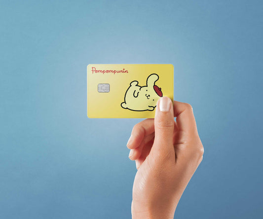 Pompompurin Design | Credit Card Sticker | Small Chip | Credit Card Skin