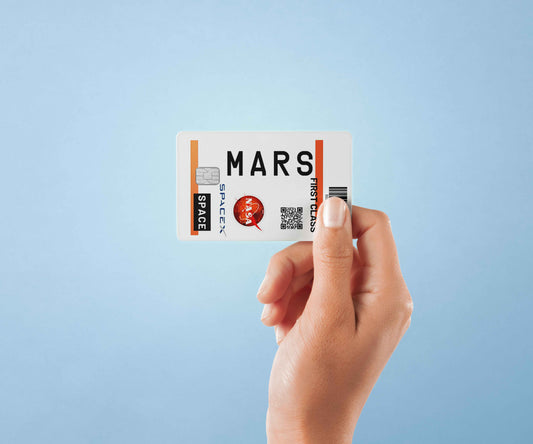 NASA MARS - Premium Vinyl Credit Card Skin Cover by Wonderwallsboutique