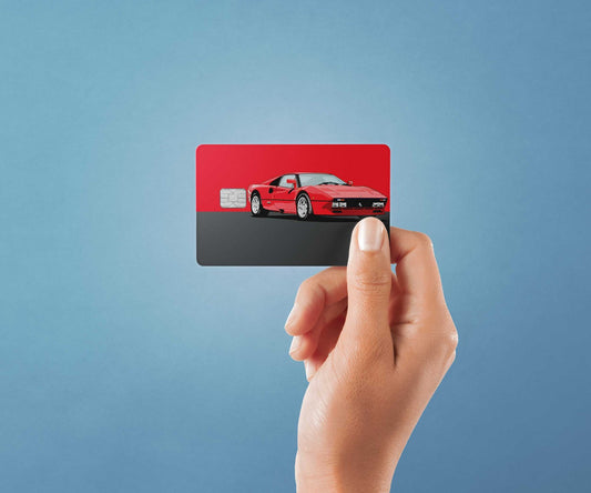288 GTO Design | Credit Card Sticker | Small Chip | Credit Card Skin