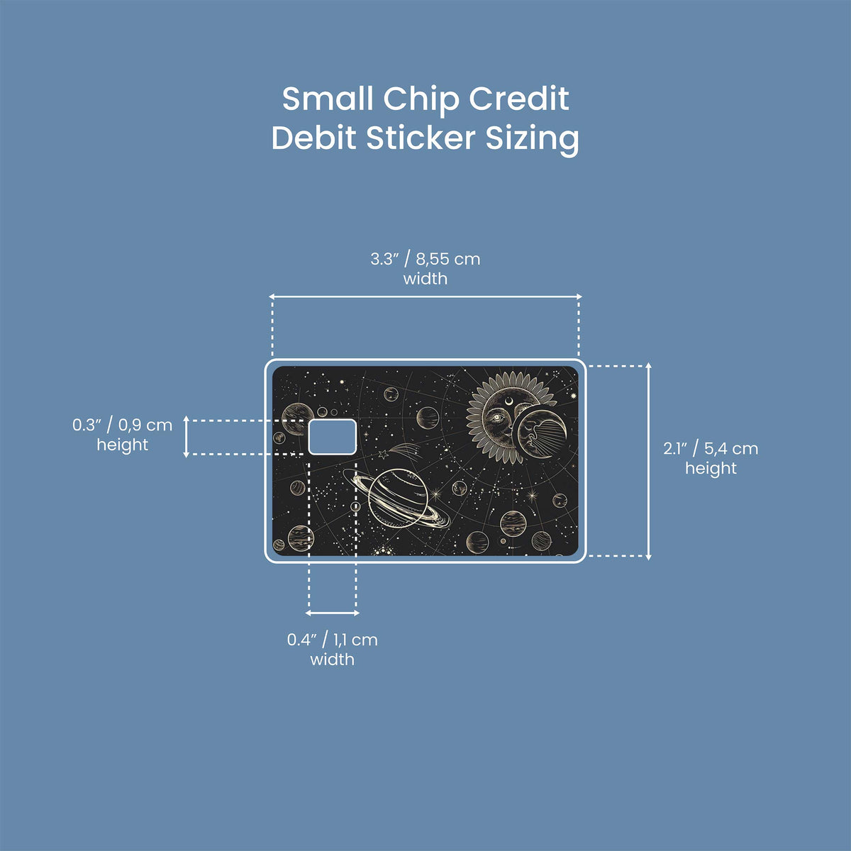 Cosmos - Premium Vinyl Credit Card Skin Cover by Wonderwallsboutique