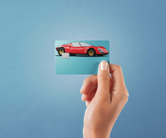 33 Stradale Design | Credit Card Sticker | Small Chip | Credit Card Skin