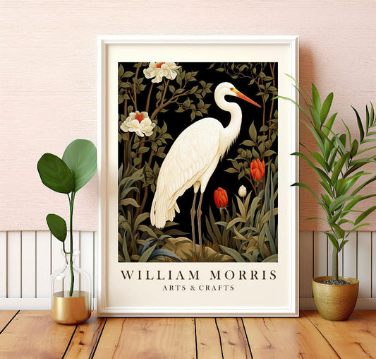 Stork Print by William Morris