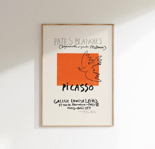 White Paste Print by Picasso