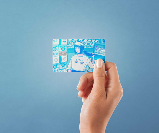 9 Tail Gacha Design | Credit Card Sticker | Small Chip | Credit Card Skin