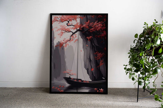 A Quiet Place Asian Style Poster | Wall Art for Home & Office | High-Quality Print