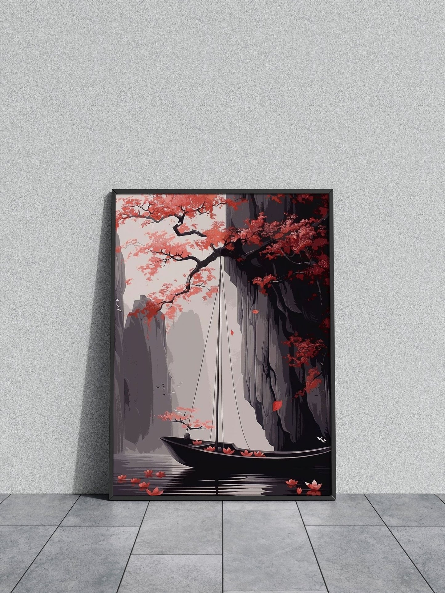 A Quiet Place Asian Style Poster | Wall Art for Home & Office | High-Quality Print