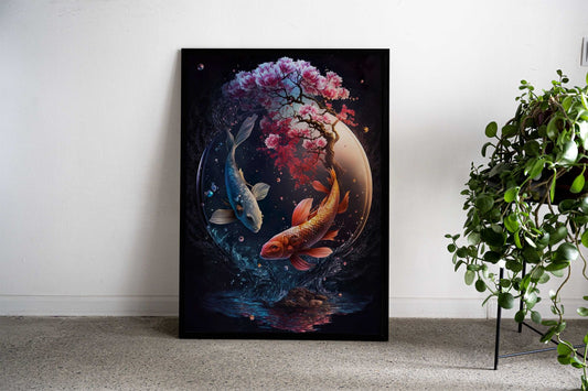 A Yin and Yang Journey V2 Asian Style Poster | Wall Art for Home & Office | High-Quality Print