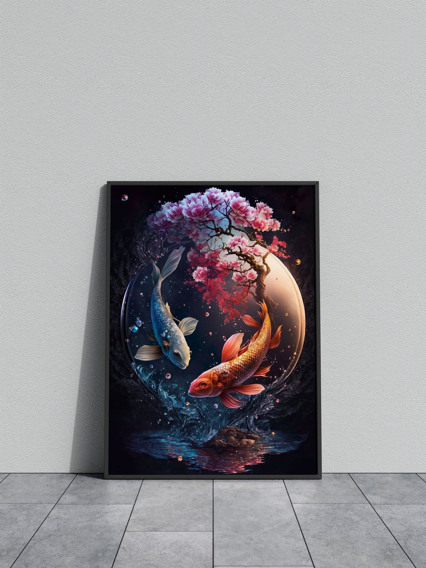 A Yin and Yang Journey V2 Asian Style Poster | Wall Art for Home & Office | High-Quality Print