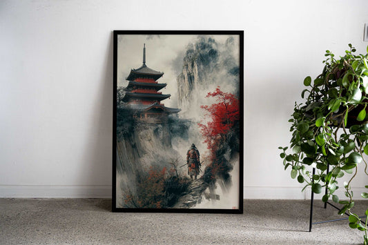 A lone Samurai Warrior Asian Style Poster | Wall Art for Home & Office | High-Quality Print