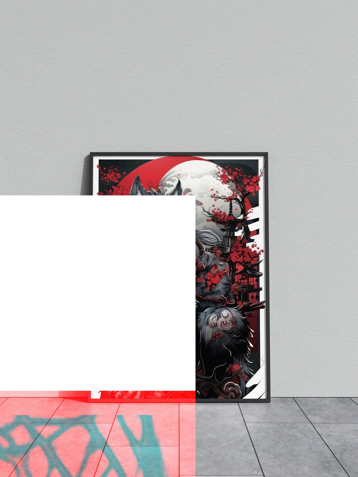 AESTHETIC JAPANESE WOLF Asian Style Poster | Wall Art for Home & Office | High-Quality Print
