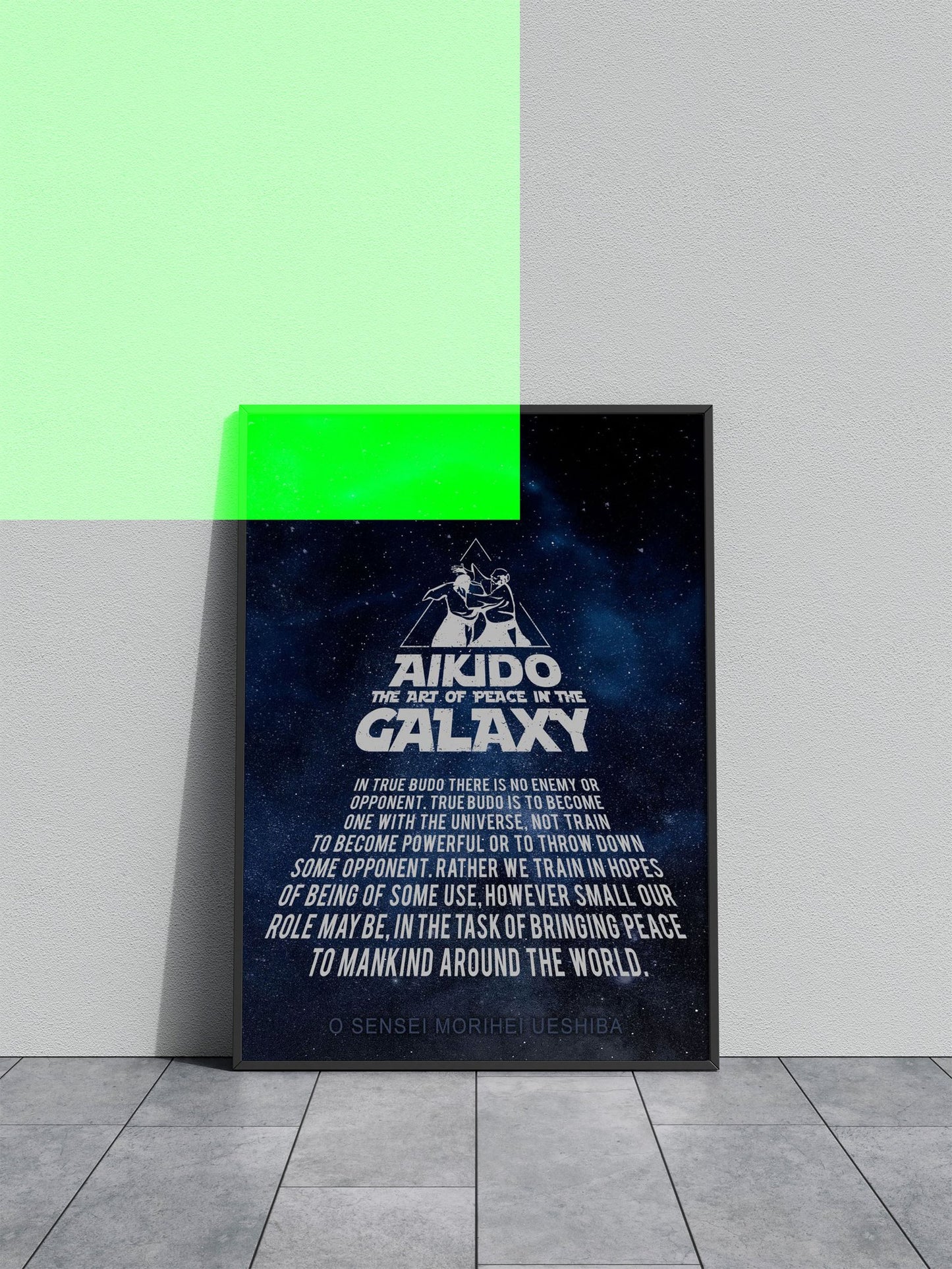 Aikido True Budo Asian Style Poster | Wall Art for Home & Office | High-Quality Print