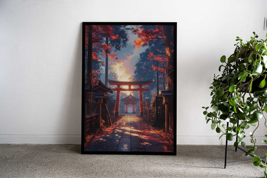 Ancient Asian Structures Asian Style Poster | Wall Art for Home & Office | High-Quality Print