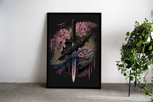 Ancient Blade Asian Style Poster | Wall Art for Home & Office | High-Quality Print