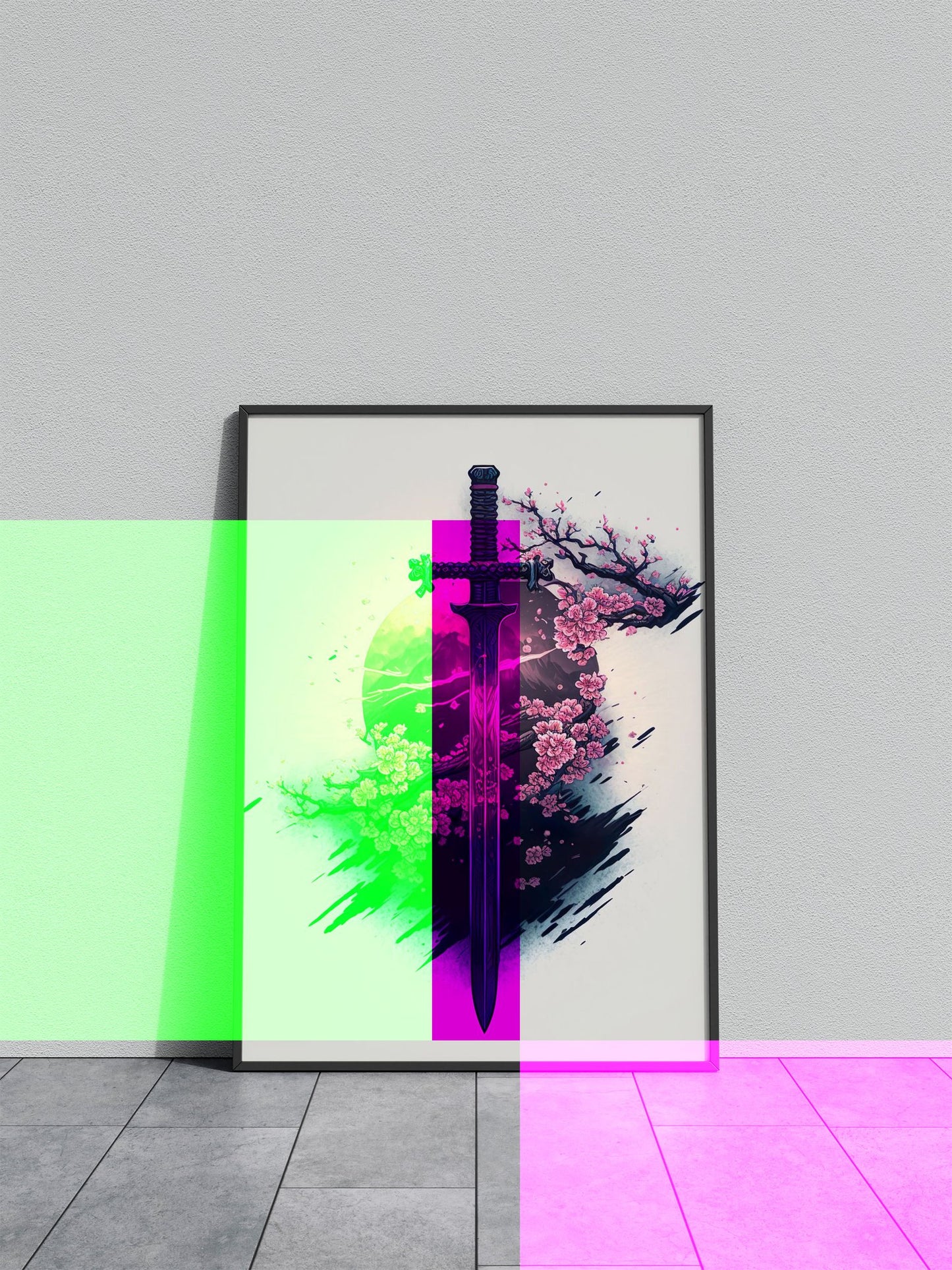 Ancient Katana Asian Style Poster | Wall Art for Home & Office | High-Quality Print