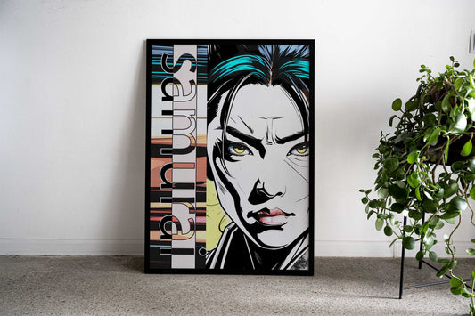 Anime Character Portrait Asian Style Poster | Wall Art for Home & Office | High-Quality Print Premium Vinyl Skin Decal -
