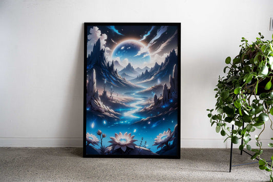 Anime Torii Gate paradise Asian Style Poster | Wall Art for Home & Office | High-Quality Print Premium Vinyl Skin Decal