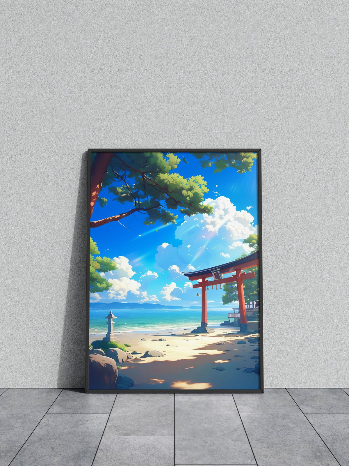 Anime Wonderful Nature Asian Style Poster | Wall Art for Home & Office | High-Quality Print Premium Vinyl Skin Decal - D