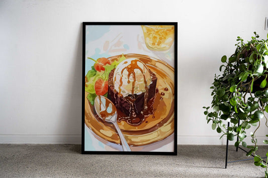 Anime style Dessert Asian Style Poster | Wall Art for Home & Office | High-Quality Print Premium Vinyl Skin Decal - Dura