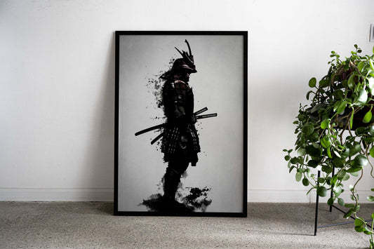 Armored Samurai Asian Style Poster | Wall Art for Home & Office | High-Quality Print - High-quality vinyl skin wrap