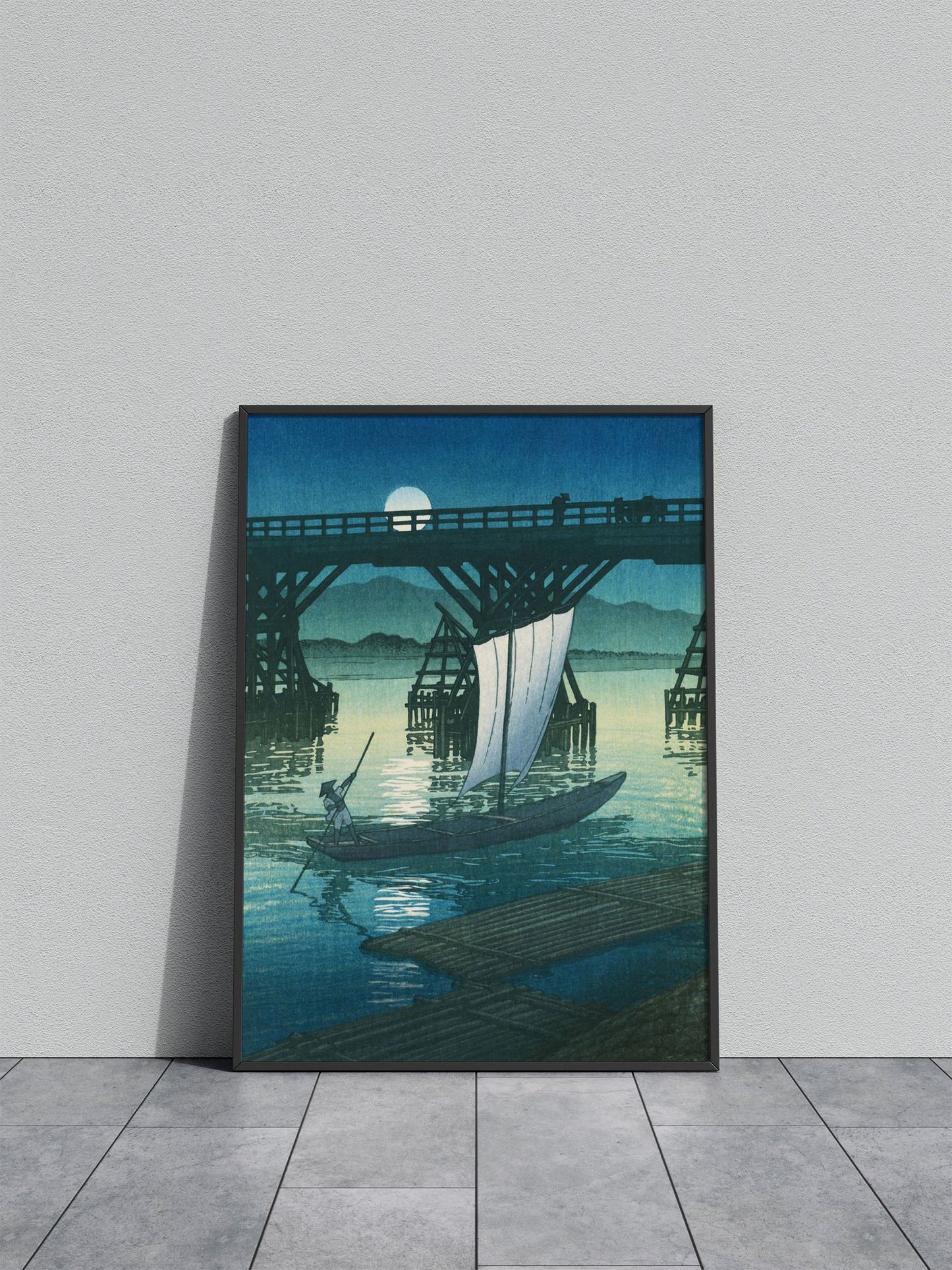 Asahibashi Bridge at Ojiya Asian Style Poster | Wall Art for Home & Office | High-Quality Print