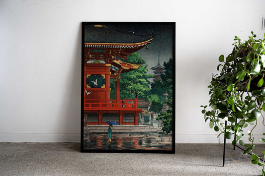 Asakusa Kannondo Temple Asian Style Poster | Wall Art for Home & Office | High-Quality Print - High-quality vinyl s