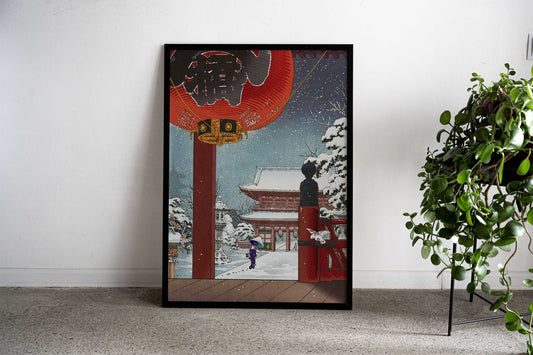 Asakusa Kanzeon Temple Asian Style Poster | Wall Art for Home & Office | High-Quality Print - High-quality vinyl sk