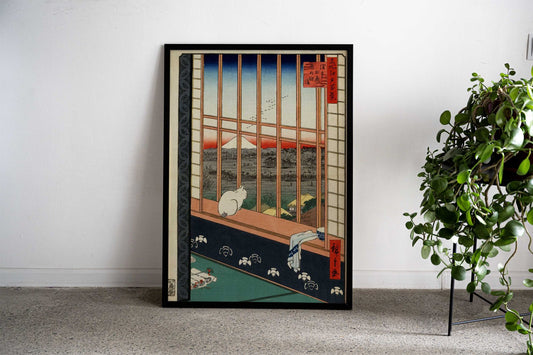 Asakusa Ricefields Asian Style Poster | Wall Art for Home & Office | High-Quality Print - High-quality vinyl skin w