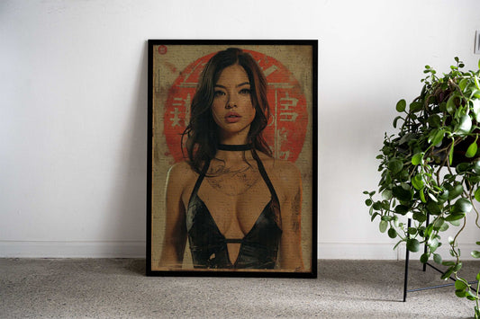 Asia girl Asian Style Poster | Wall Art for Home & Office | High-Quality Print - High-quality vinyl skin wrap decal