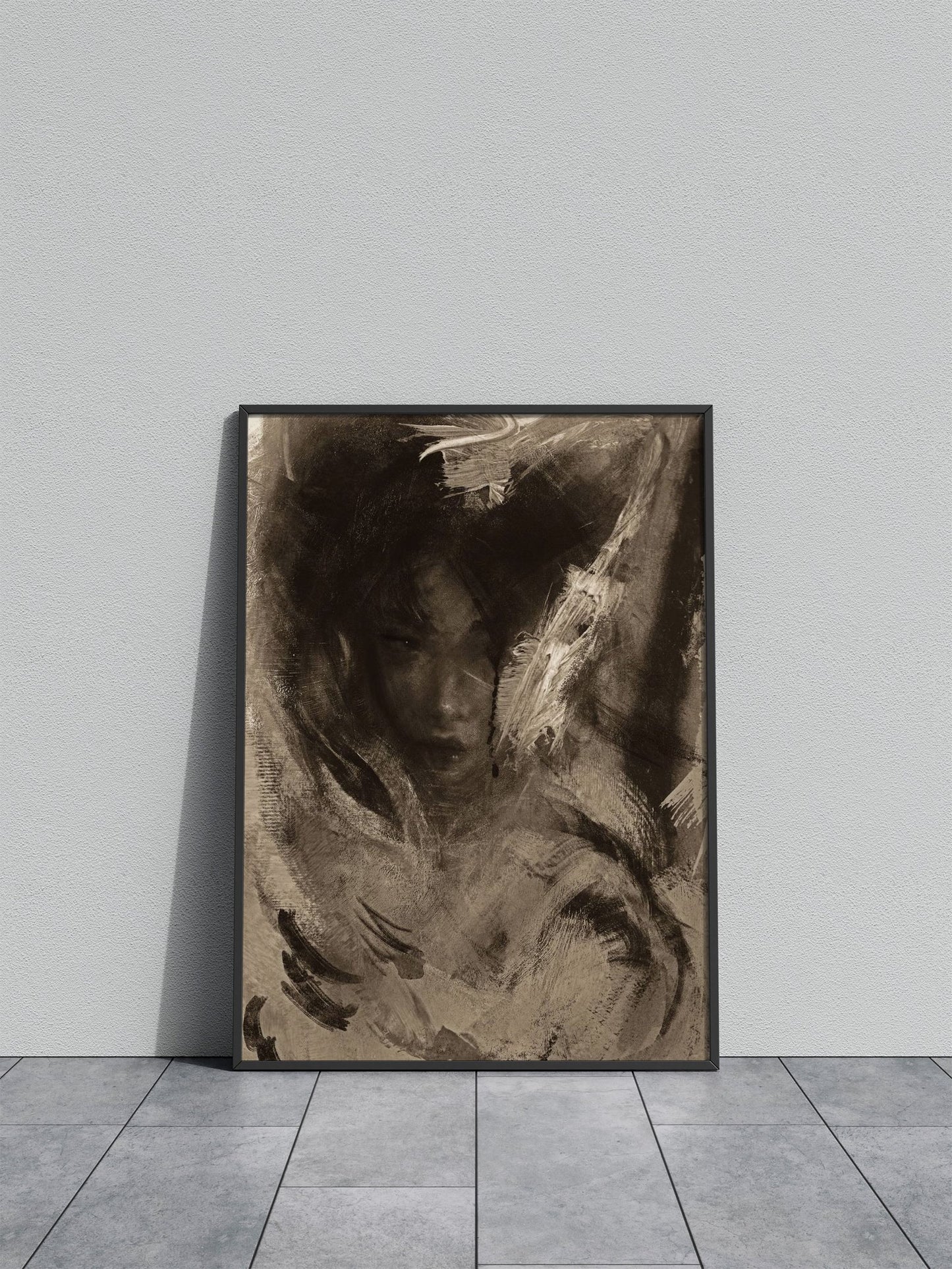 Asian Girl Art Print Asian Style Poster | Wall Art for Home & Office | High-Quality Print