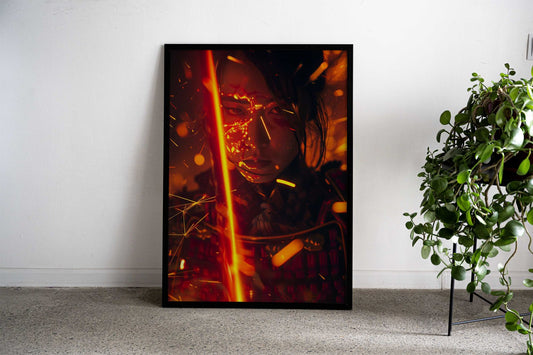 Asian themed Warrior Asian Style Poster | Wall Art for Home & Office | High-Quality Print