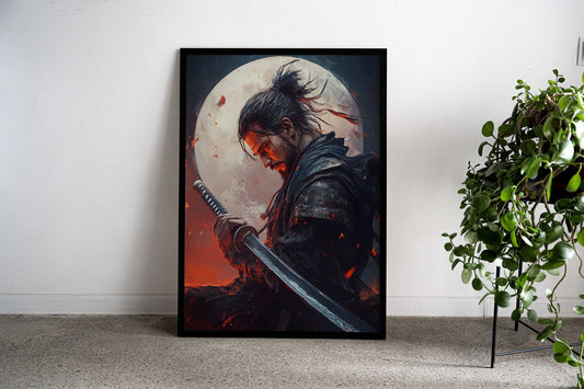 Assassin Knight Moon Asian Style Poster | Wall Art for Home & Office | High-Quality Print - High-quality vinyl skin