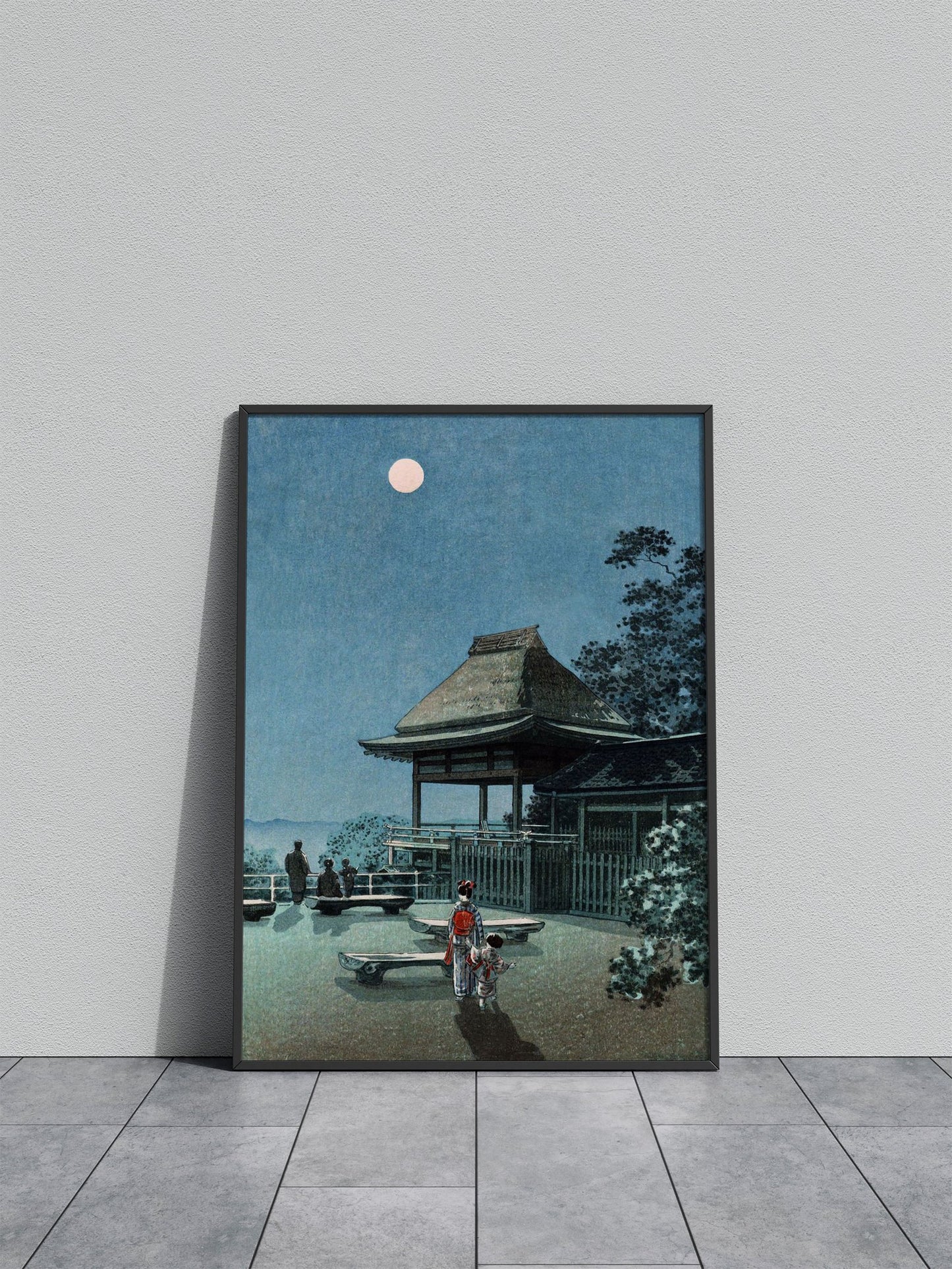 Autumn Moon at Ishiyama Asian Style Poster | Wall Art for Home & Office | High-Quality Print