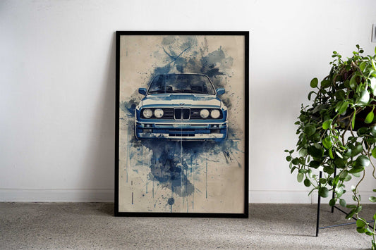 BMW Asian Style Poster | Wall Art for Home & Office | High-Quality Print - High-quality vinyl skin wrap decal with