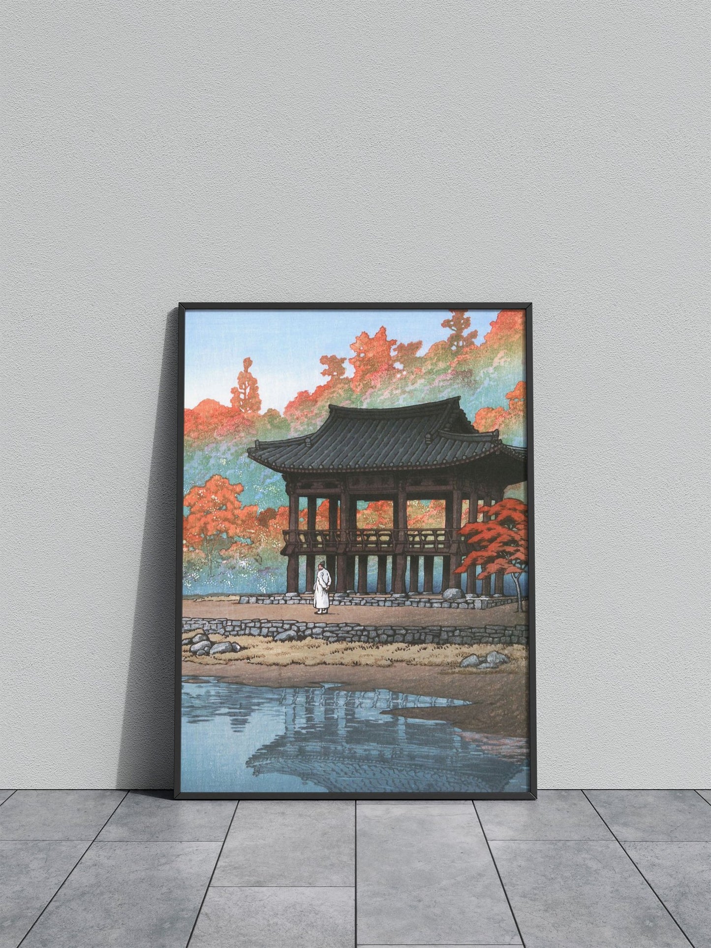Baekyang Temple of Korea Asian Style Poster | Wall Art for Home & Office | High-Quality Print