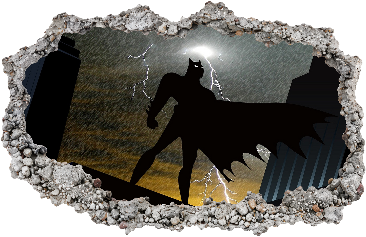 Batman Gotham City Hero Bedroom Decor Wall Art Sticker 054