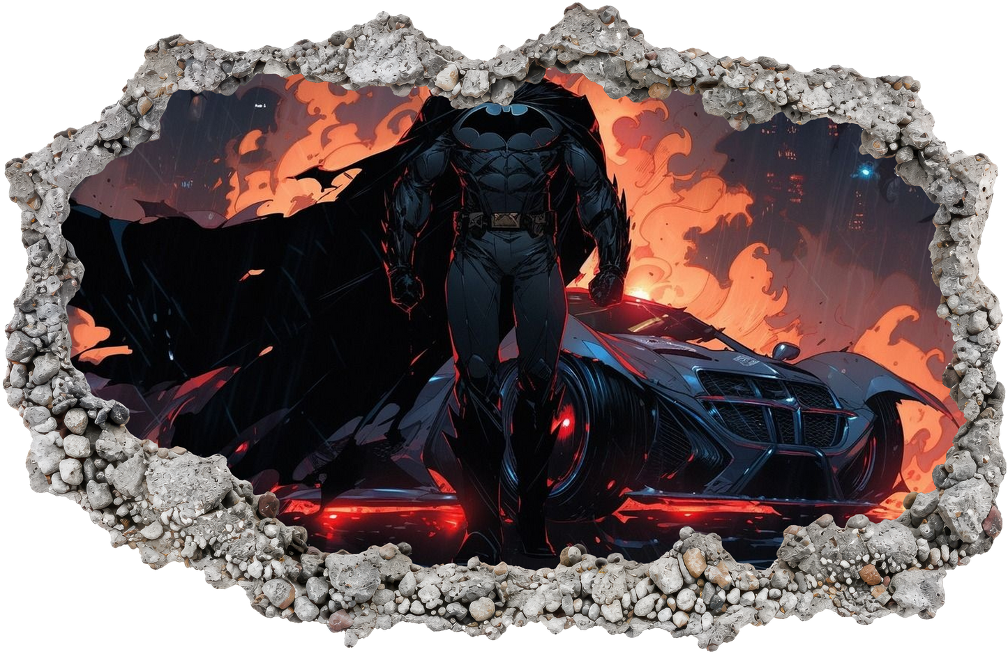 Batman Gotham City Hero Kids Room Decor Wall Art Sticker 068