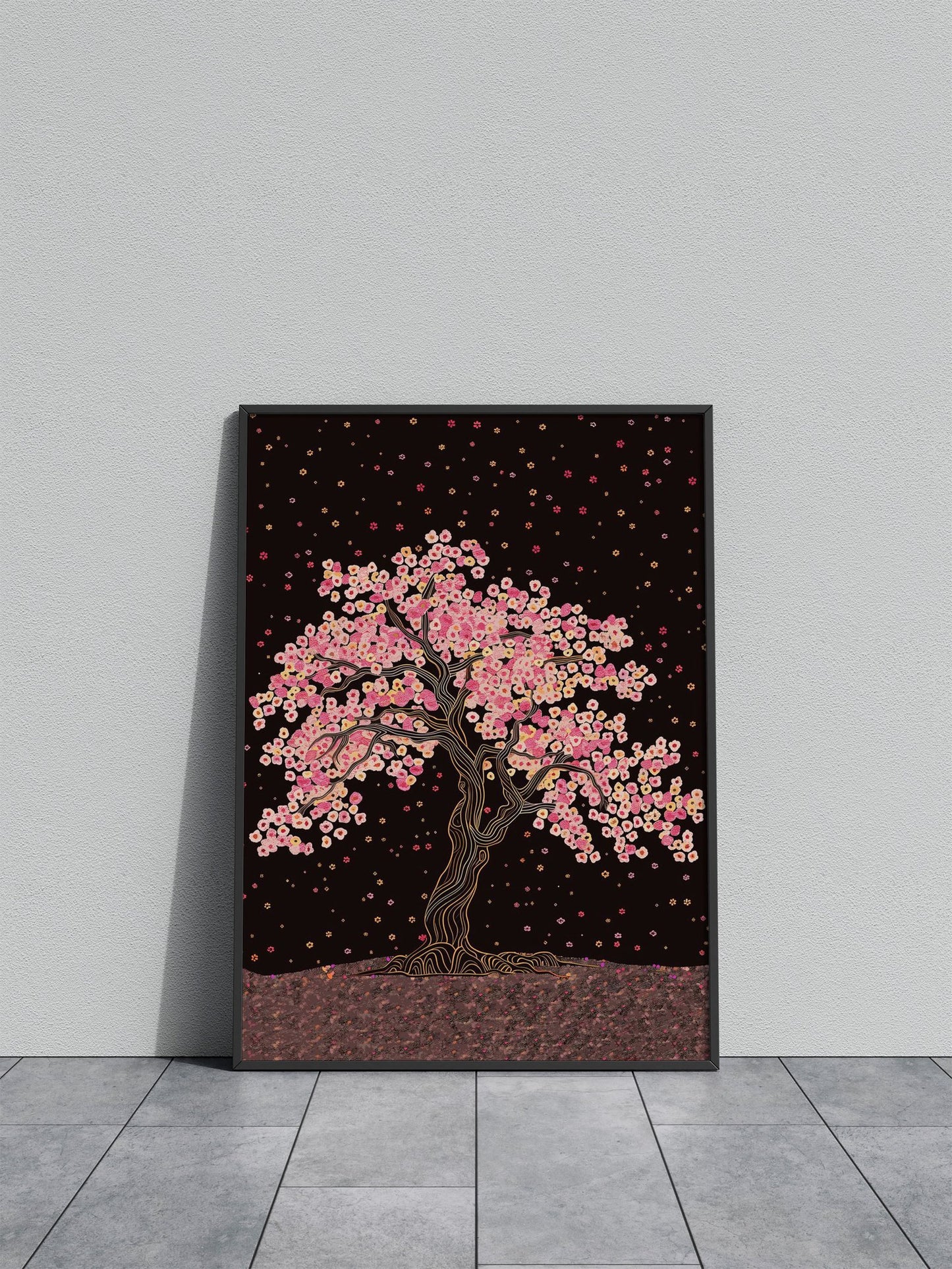 Beautiful Cherry Blossom Asian Style Poster | Wall Art for Home & Office | High-Quality Print