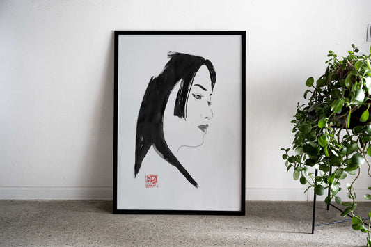 Beautiful Geisha Asian Style Poster | Wall Art for Home & Office | High-Quality Print