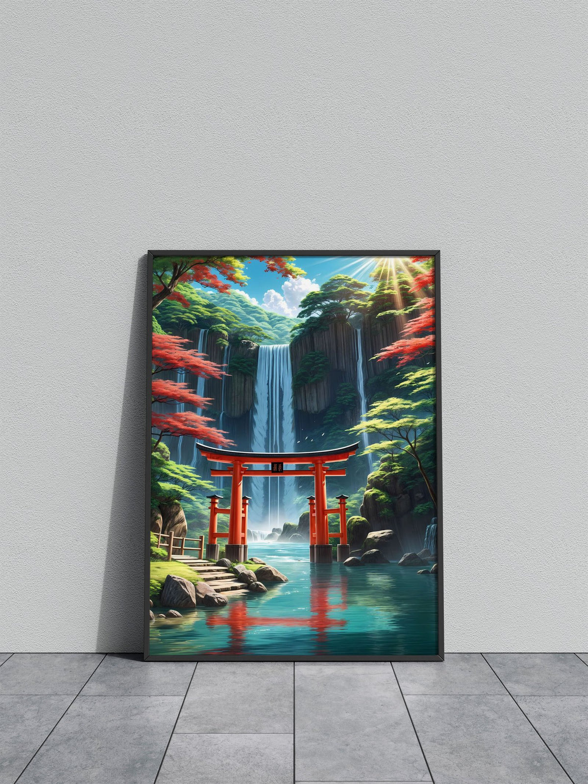 Beautiful tori gate japan Asian Style Poster | Wall Art for Home & Office | High-Quality Print - High-quality vinyl