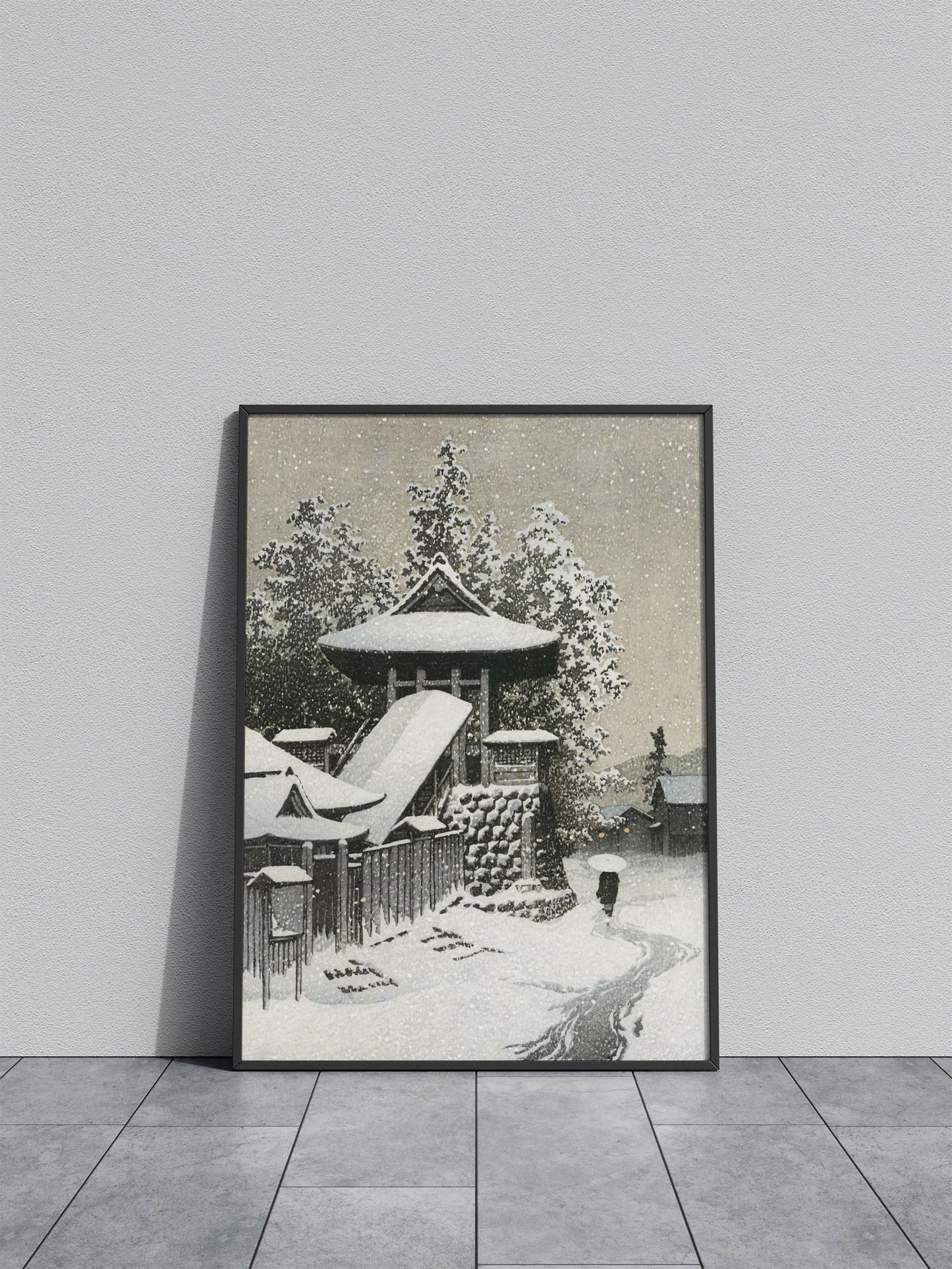 Bell Tower at Mount Koya Asian Style Poster | Wall Art for Home & Office | High-Quality Print