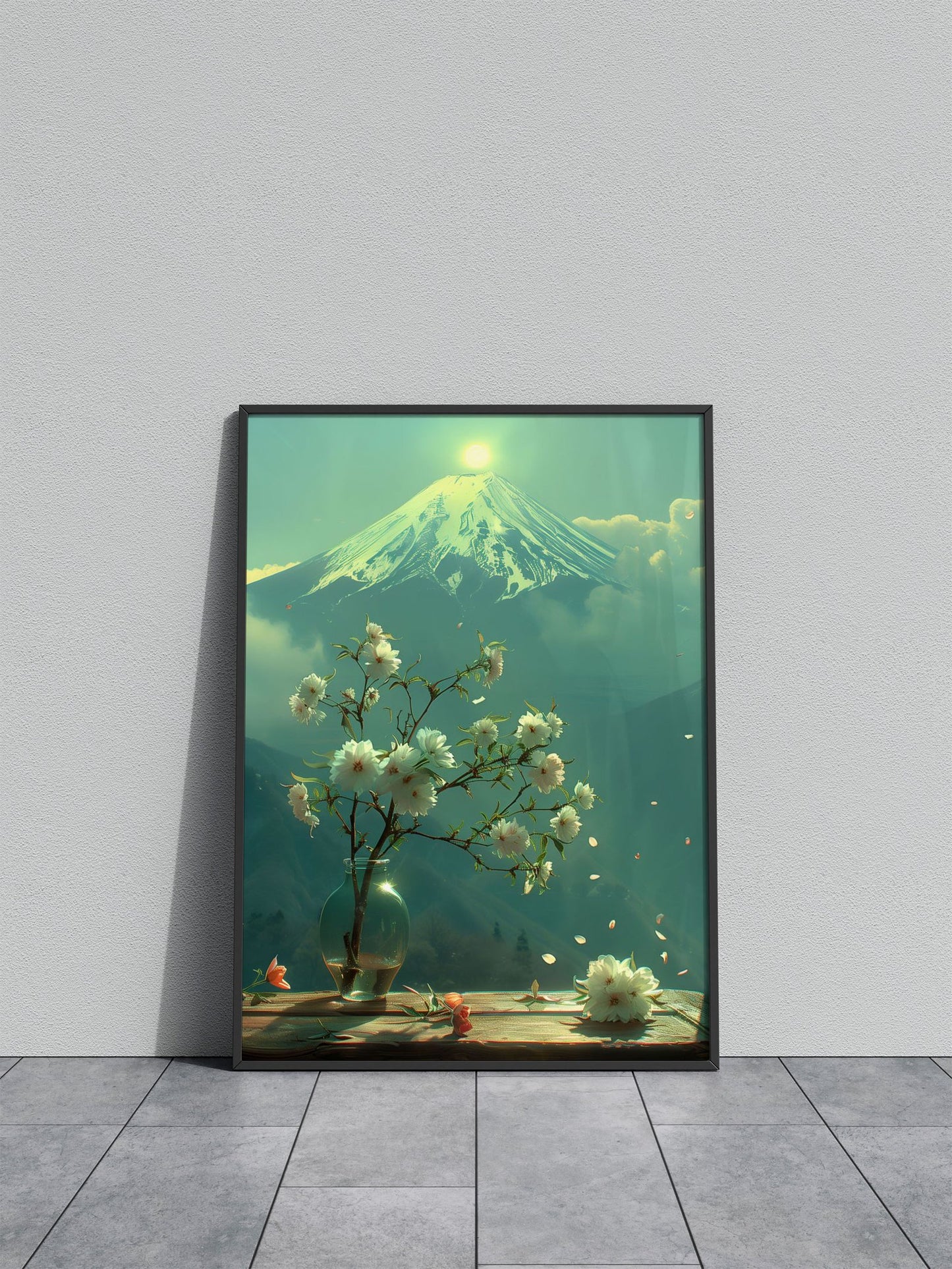 Beneath the Sakura Sky Asian Style Poster | Wall Art for Home & Office | High-Quality Print