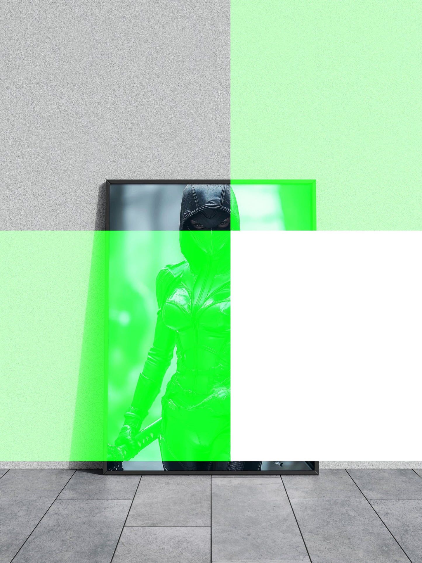 Black Catsuit Ninja Asian Style Poster | Wall Art for Home & Office | High-Quality Print