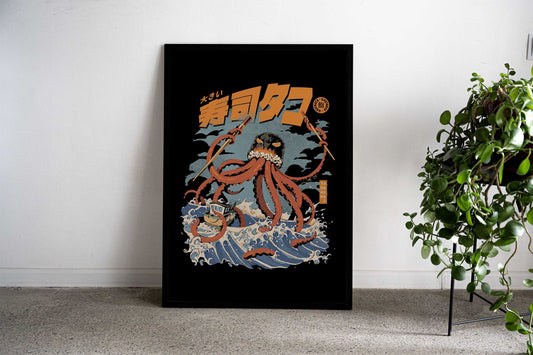 Black white art Asian Style Poster | Wall Art for Home & Office | High-Quality Print - High-quality vinyl skin wrap