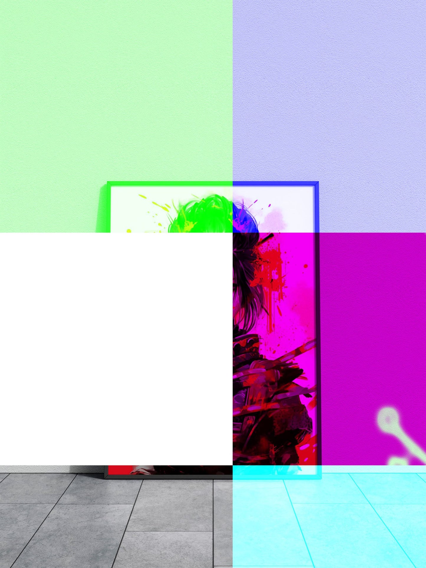 Blood Samurai Asian Style Poster | Wall Art for Home & Office | High-Quality Print