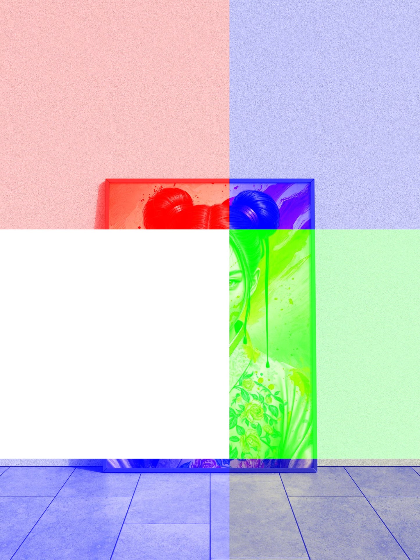 Bloodstained Geisha Asian Style Poster | Wall Art for Home & Office | High-Quality Print