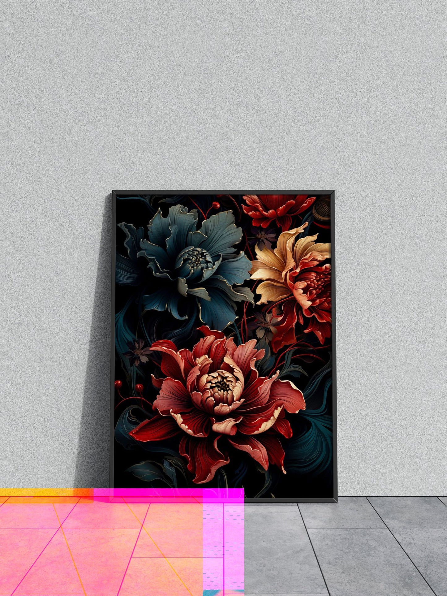 Blossoming Zen Harmony Asian Style Poster | Wall Art for Home & Office | High-Quality Print